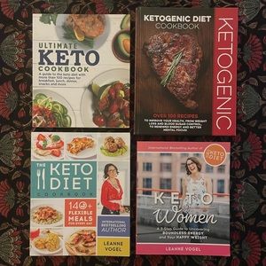 4 Keto cookbooks: Ultimate Keto.. Ketogenic Diet.. Keto Diet.. Keto for Women
